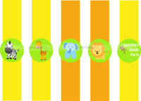 Baby Jungle Birthday theme Wristbands